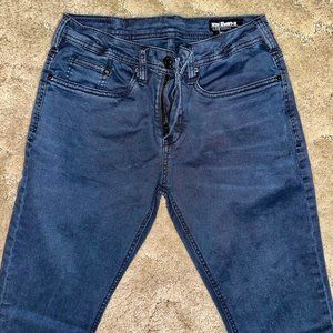 BUFFALO JEANS “EVAN-X” SLIM STRAIGHT STRETCH NAVY BLUE SIZE 29X32